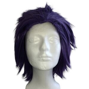 NWOT PURPLE WIG Short, Spiky Wig Perfect for Halloween, Cosplay One Sz Fits Most